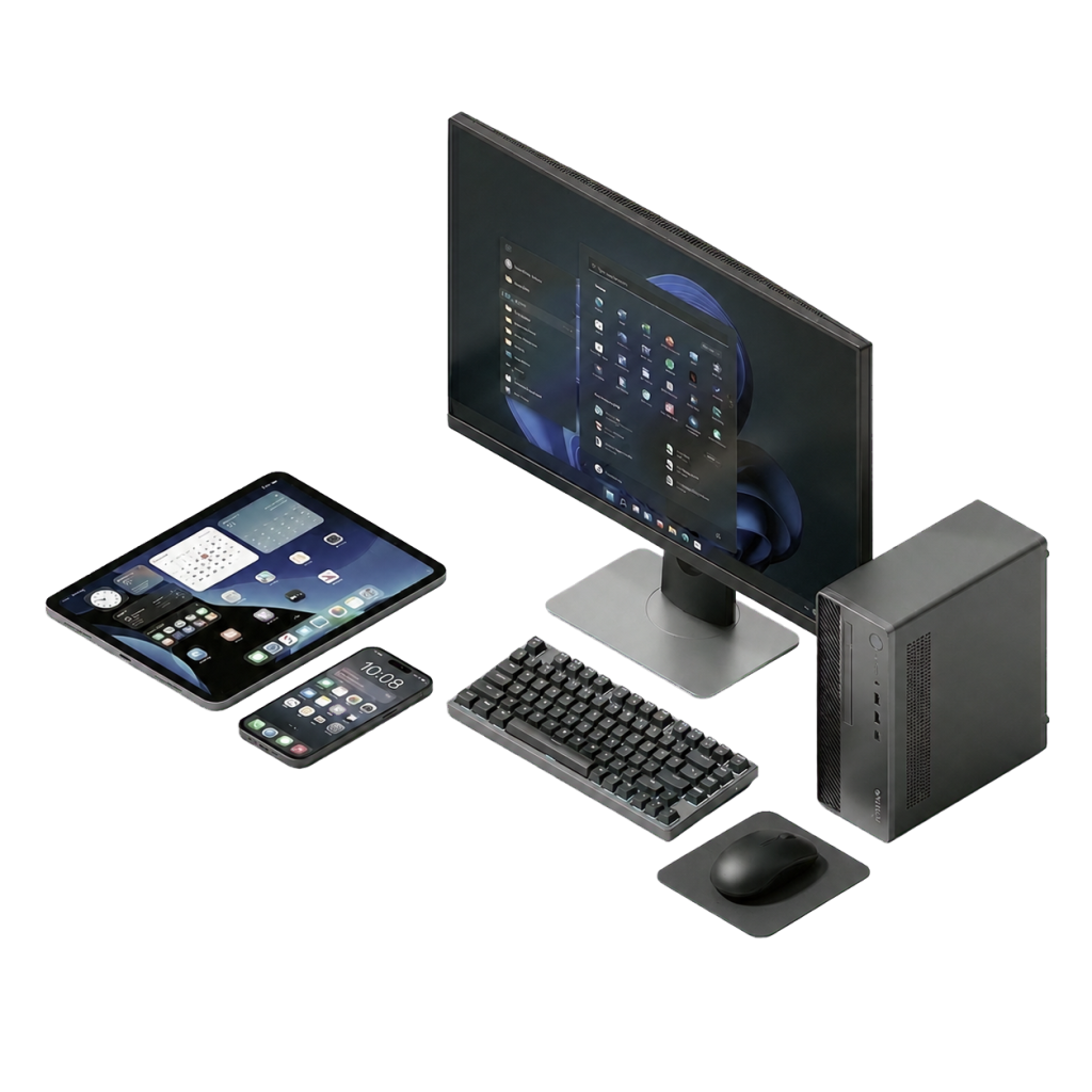 PC, tablet, and smartphone compatibility