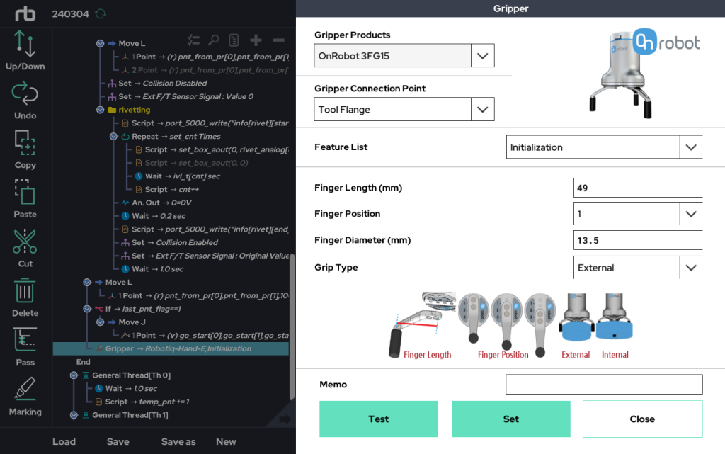Direct integration with grippers, sensors, welders, and HMIs