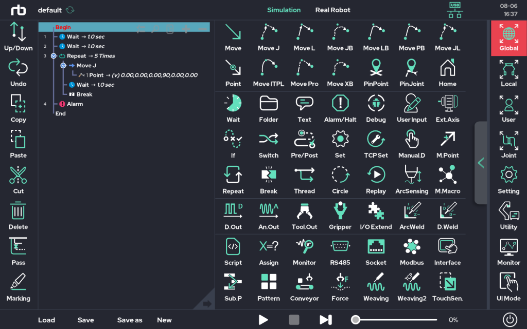 Proprietary real-time robot operating system