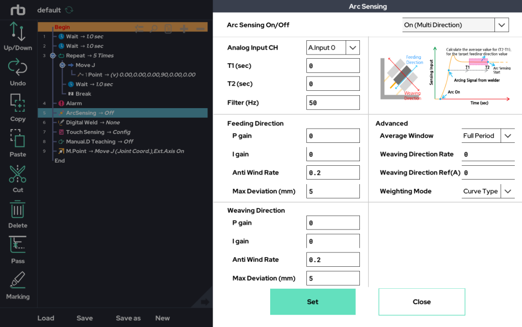 Welding automation functions